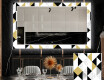 Specchi decorativi con luci da pranzo - Geometric Patterns