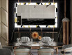 Specchi decorativi con luci da pranzo - Geometric Patterns #12