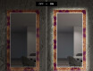 Specchio decorativi con luci LED da soggiorno - Gold Mandala #7