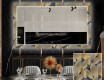 Decorativi specchio sala da pranzo retroilluminato - Golden Leaves