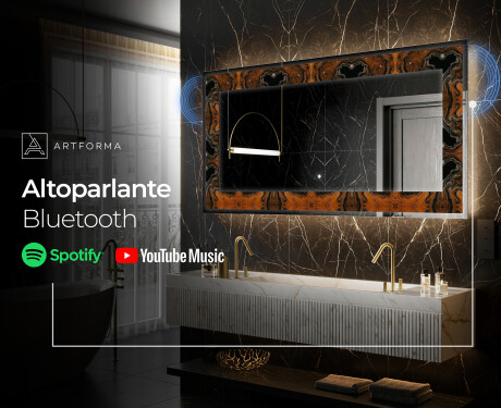 Decorativi specchio da parete retroilluminato - Mosaic Dreams #7