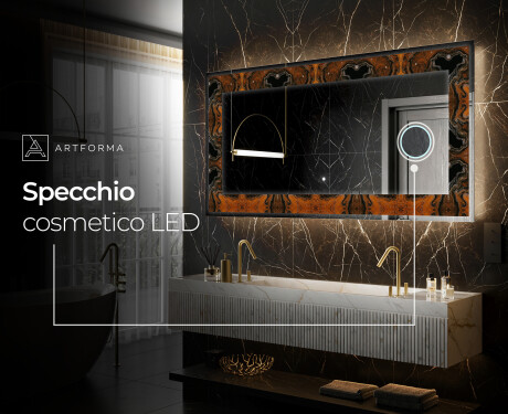 Decorativi specchio da parete retroilluminato - Mosaic Dreams #8