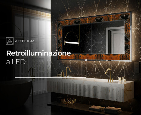 Decorativi specchio da parete retroilluminato - Mosaic Dreams #9
