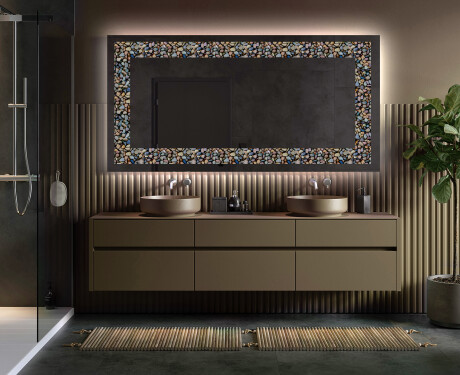 Decorativi specchio da parete retroilluminato - Natural Stones #5