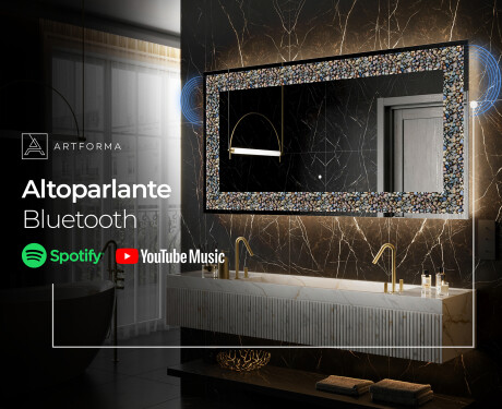 Decorativi specchio da parete retroilluminato - Natural Stones #7