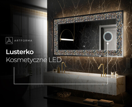 Decorativi specchio da parete retroilluminato - Natural Stones #8