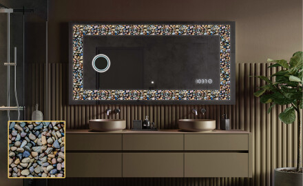 Decorativi specchio da parete retroilluminato - Natural Stones
