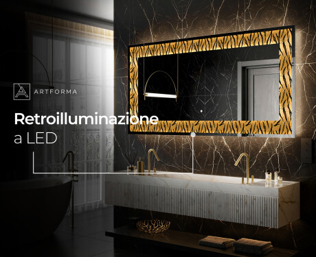 Decorativi specchio da parete retroilluminato - Midnight Mirage #9