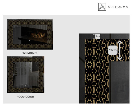 Decorativi specchio da parete retroilluminato - Nordic Charm #2