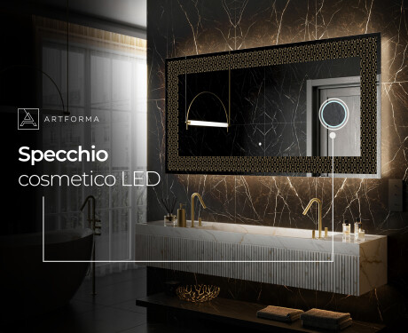 Decorativi specchio da parete retroilluminato - Nordic Charm #8