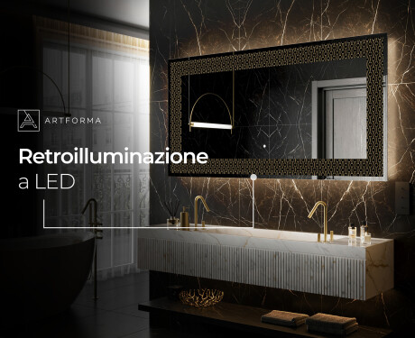 Decorativi specchio da parete retroilluminato - Nordic Charm #9