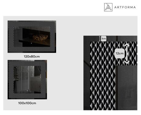 Decorativi specchio da parete retroilluminato - Modern Masterpiece #2