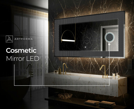 Decorativi specchio da parete retroilluminato - Modern Masterpiece #8