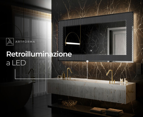 Decorativi specchio da parete retroilluminato - Modern Masterpiece #9