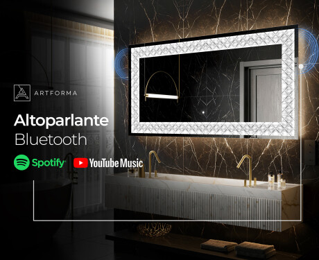Decorativi specchio da parete retroilluminato - Marble Uplift #7