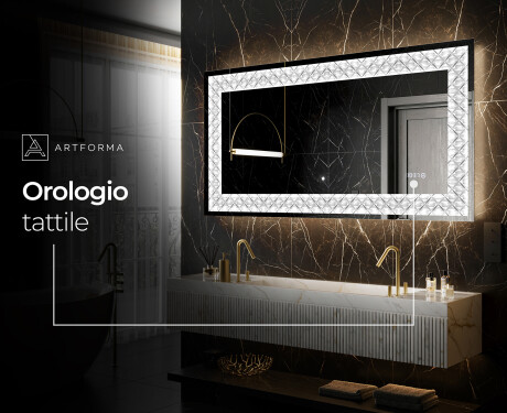 Decorativi specchio da parete retroilluminato - Marble Uplift #8