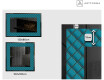 Decorativi specchio da parete retroilluminato - Blue Harmonies #2