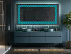 Decorativi specchio da parete retroilluminato - Blue Harmonies #5