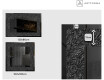 Decorativi specchio da parete retroilluminato - Dark Elegance #2