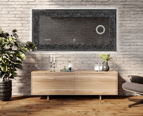 Decorativi specchio da parete retroilluminato - Dark Elegance #5