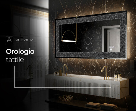 Decorativi specchio da parete retroilluminato - Dark Elegance #8