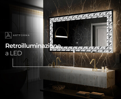 Decorativi specchio da parete retroilluminato - Pearlous Dance #6