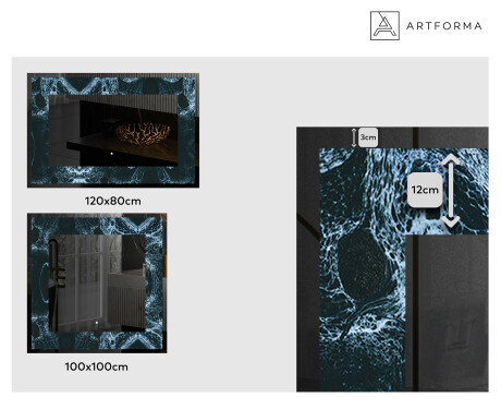 Decorativi specchio da parete retroilluminato - Oceanic Madness #2