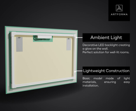 Decorativi specchio da parete retroilluminato - Oceanic Madness #4