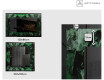 Decorativi specchio da parete retroilluminato - Malachite Magic #2