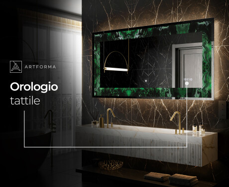 Decorativi specchio da parete retroilluminato - Malachite Magic #8