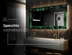 Decorativi specchio da parete retroilluminato - Malachite Magic #9