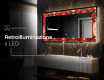 Decorativi specchio da parete retroilluminato - Fiery Reflections #6