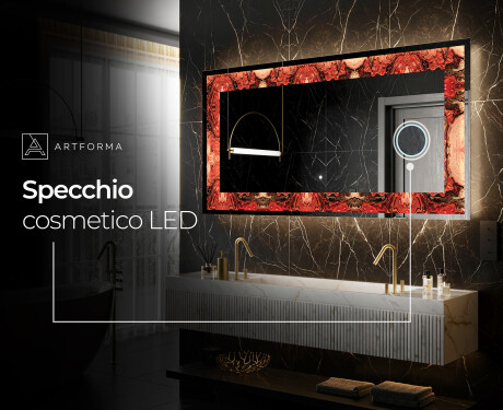 Decorativi specchio da parete retroilluminato - Fiery Reflections #9