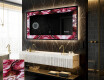 Decorativi specchio da parete retroilluminato - Ruby Rhythms