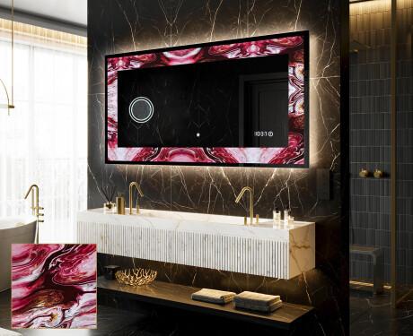 Decorativi specchio da parete retroilluminato - Ruby Rhythms