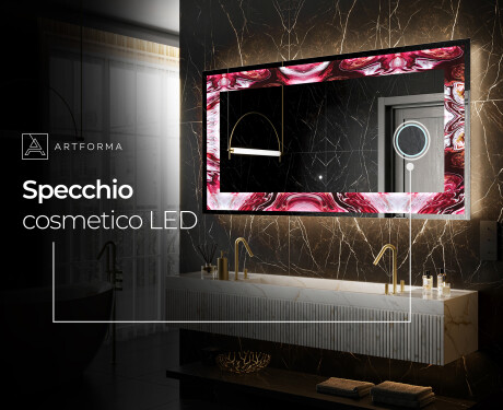 Decorativi specchio da parete retroilluminato - Ruby Rhythms #9