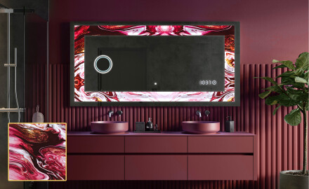 Decorativi specchio da parete retroilluminato - Ruby Rhythms