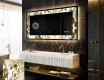 Decorativi specchio da parete retroilluminato - Golden Streaks