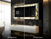 Decorativi specchio da parete retroilluminato - Golden Streaks