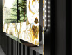 Decorativi specchio da parete retroilluminato - Golden Streaks #3