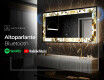Decorativi specchio da parete retroilluminato - Golden Streaks #7
