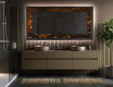Decorativi specchio da parete retroilluminato - Amber Shell #5