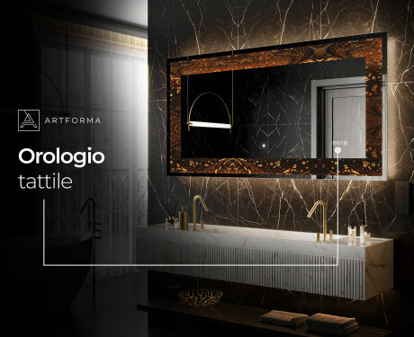 Decorativi specchio da parete retroilluminato - Amber Shell #8
