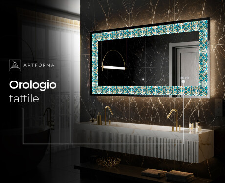 Decorativi specchio da parete retroilluminato - Floral Elevations #8