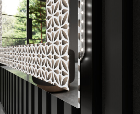 Decorativi specchio da parete retroilluminato - Dynamic Circles #3