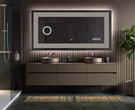 Decorativi specchio da parete retroilluminato - Dynamic Circles #5