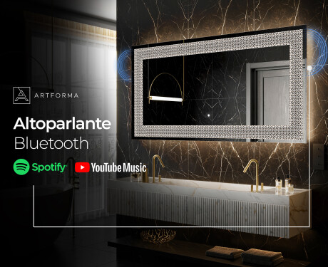 Decorativi specchio da parete retroilluminato - Dynamic Circles #9