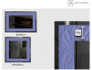 Decorativi specchio da parete retroilluminato - Colorful Ruffles #2