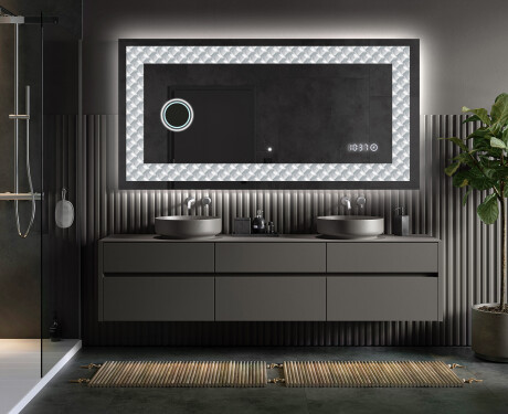 Decorativi specchio da parete retroilluminato - Inspiring Lines #5