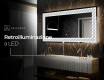 Decorativi specchio da parete retroilluminato - Inspiring Lines #7